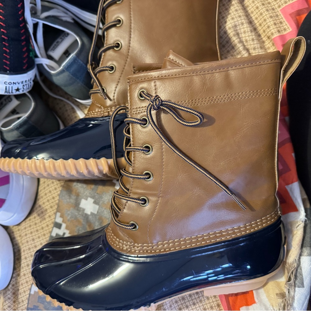 Duck Head Brown and Black Winter Boots